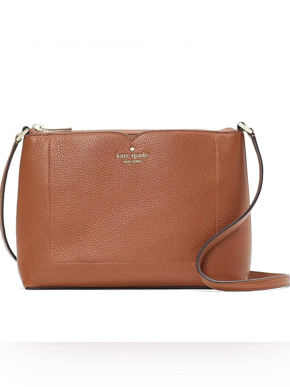 kate spade New York Pebbled Leather Crossbody Bag in Brown